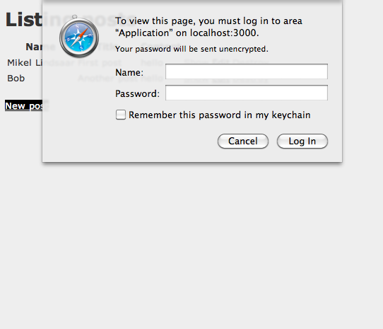 Basic HTTP Authentication Challenge Basic HTTP Authentication Challenge